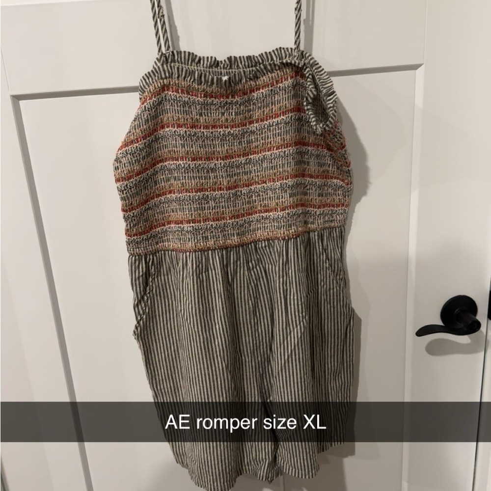 American Eagle Outfitters Striped Romper - Multicolor